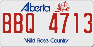 AB license plate BBQ4713