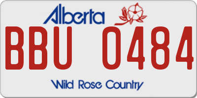 AB license plate BBU0484