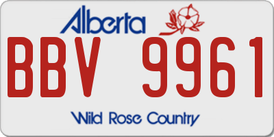 AB license plate BBV9961