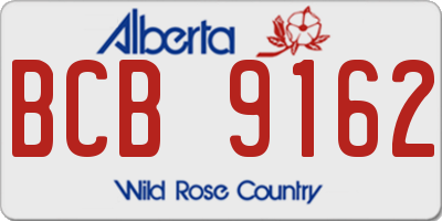 AB license plate BCB9162
