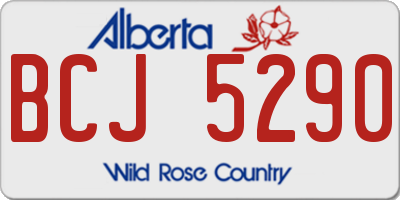 AB license plate BCJ5290