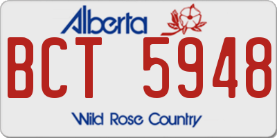 AB license plate BCT5948