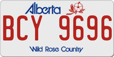 AB license plate BCY9696