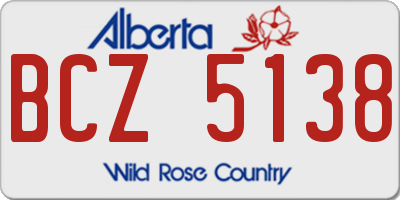 AB license plate BCZ5138