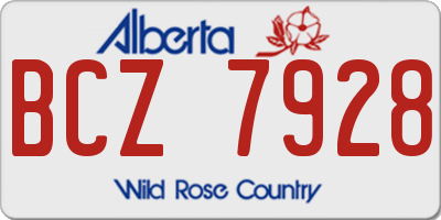AB license plate BCZ7928