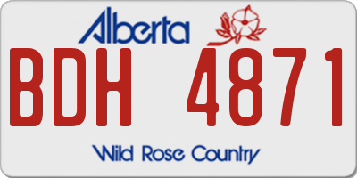 AB license plate BDH4871