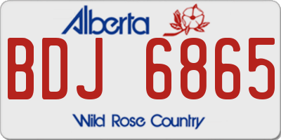 AB license plate BDJ6865