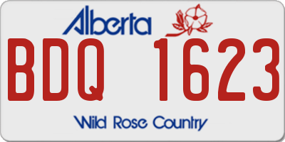 AB license plate BDQ1623