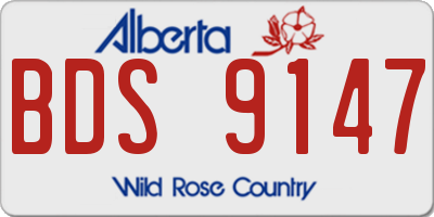 AB license plate BDS9147
