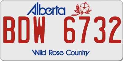 AB license plate BDW6732