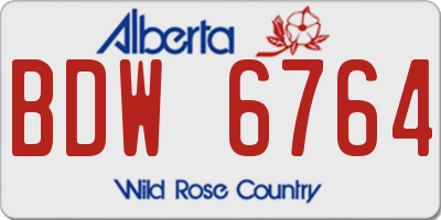 AB license plate BDW6764