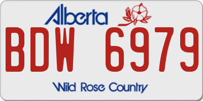 AB license plate BDW6979