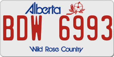 AB license plate BDW6993