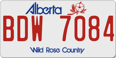 AB license plate BDW7084