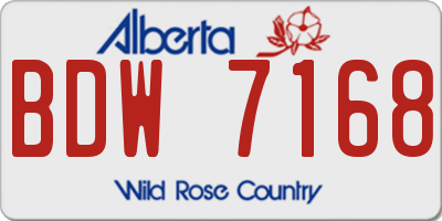 AB license plate BDW7168