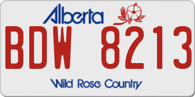 AB license plate BDW8213