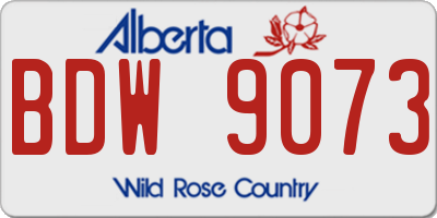 AB license plate BDW9073
