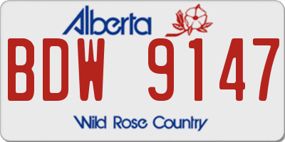 AB license plate BDW9147