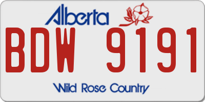 AB license plate BDW9191