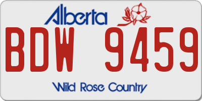 AB license plate BDW9459