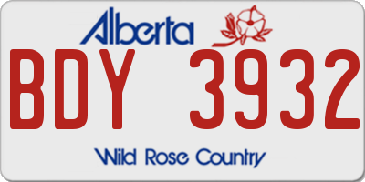 AB license plate BDY3932