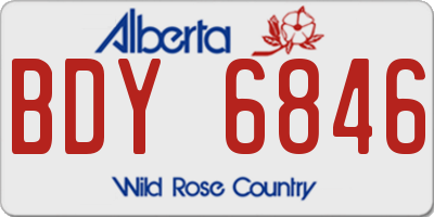 AB license plate BDY6846