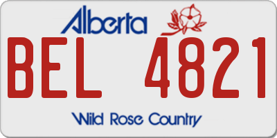 AB license plate BEL4821