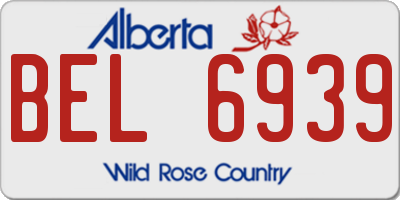 AB license plate BEL6939