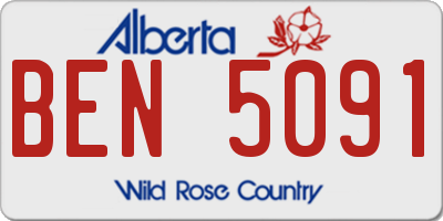 AB license plate BEN5091