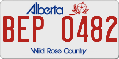 AB license plate BEP0482