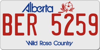 AB license plate BER5259