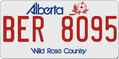 AB license plate BER8095