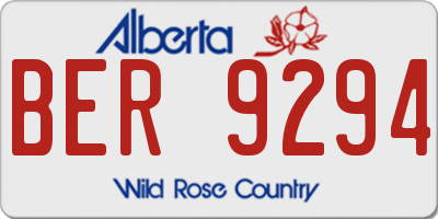 AB license plate BER9294