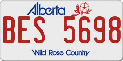 AB license plate BES5698
