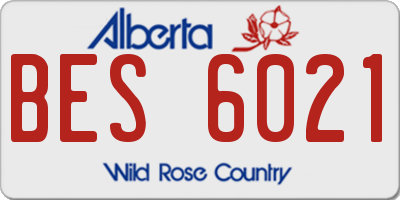 AB license plate BES6021