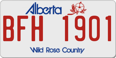 AB license plate BFH1901