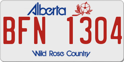 AB license plate BFN1304