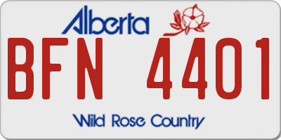 AB license plate BFN4401