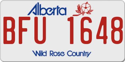 AB license plate BFU1648