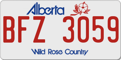 AB license plate BFZ3059