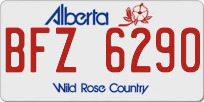 AB license plate BFZ6290