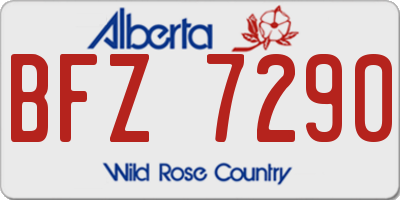 AB license plate BFZ7290