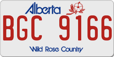 AB license plate BGC9166