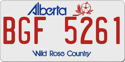 AB license plate BGF5261