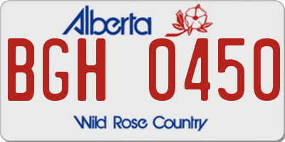 AB license plate BGH0450
