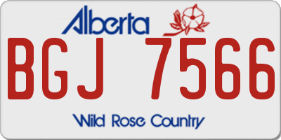 AB license plate BGJ7566