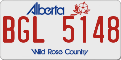 AB license plate BGL5148