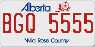 AB license plate BGQ5555