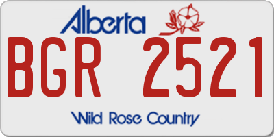 AB license plate BGR2521