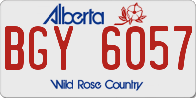 AB license plate BGY6057